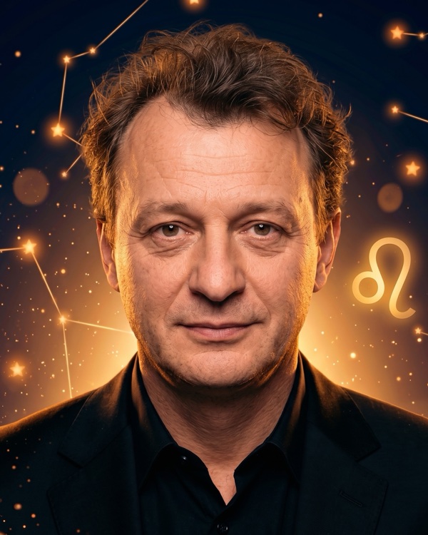 Марат Башаров — портрет для фан-превью эпизода шоу «Натальная карта» с разбором натальной карты актёра и телеведущего (Лев, Луна в Скорпионе)