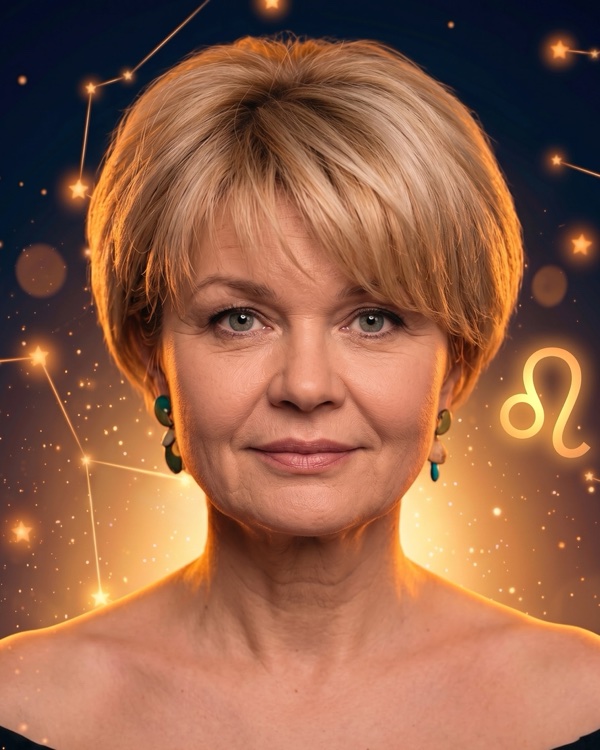 Юлия Меньшова — портрет для фан-превью эпизода шоу «Натальная карта» с разбором натальной карты актрисы и телеведущей (Лев, Луна в Козероге)