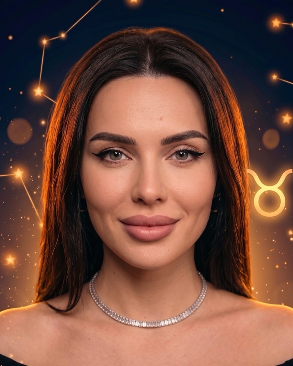 Оксана Самойлова — портрет для фан-превью эпизода шоу «Натальная карта» с разбором натальной карты блогера и предпринимательницы (Телец, Луна в Деве)