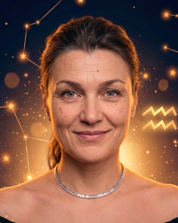 Анна Уколова — портрет для фан-превью эпизода шоу «Натальная карта» с разбором натальной карты актрисы театра и кино (Водолей, Солнце в оппозиции к Сатурну во Льве)
